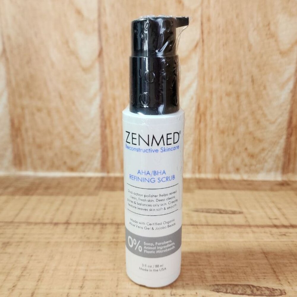 ZENMED - AHA/BHA Refining Scrub Reconstructive Skincare Organic Aloe Vera&Jojoba